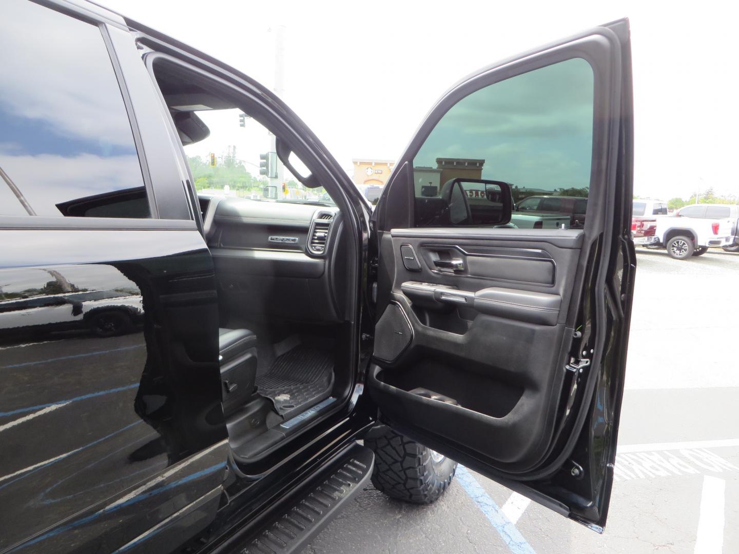 2023 BLACK /BLACK RAM 1500 Ram 1500 TRX (1C6SRFU92PN) with an 6.2L Supercharged HEMI V8 SRT engine, automatic transmission, located at 2630 Grass Valley Highway, Auburn, CA, 95603, (530) 508-5100, 38.937893, -121.095482 - TRX sitting on Eibach front and rear springs, 37" Nitto Ridge Grappler tires, 17" Method race wheels, and window tint. - Photo#45